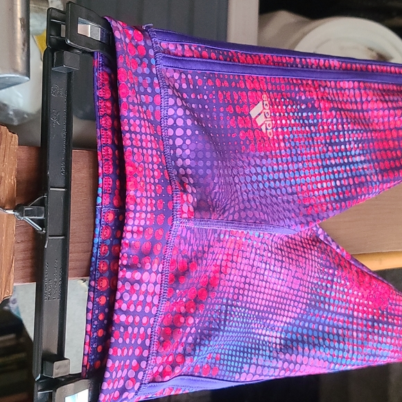 Fushia Adidas active leggings sz 6x girls - Picture 5 of 7